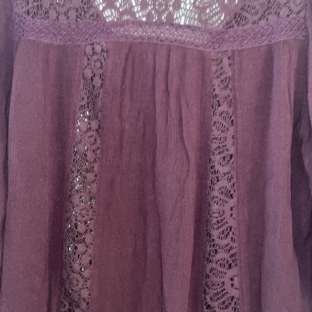 American Eagle Outfitters AEO
Boho Plum Top Blouse Size M - Picture 7 of 7